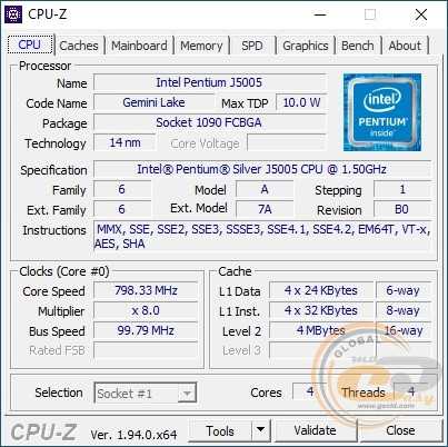 Intel pentium silver n5000 | 64 факторов