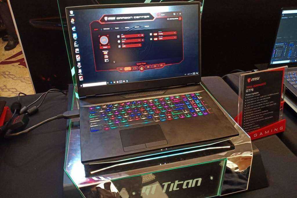 Тест и обзор: msi gt76 titan dt 9sg - мощный игровой ноутбук