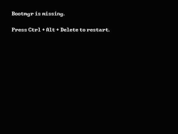 Как исправить ошибку BOOTMGR is missing в Windows 7810