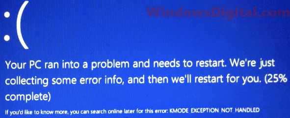 Fix kmode_exception_not_handled bsod error. easily!