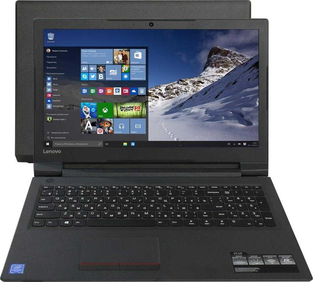 Ноутбук Lenovo IdeaPad V110-15IAP (80TG00HXRA) Black - подробные характеристики обзоры видео фото Цены в интернет-магазинах где можно купить ноутбук Lenovo IdeaPad V110-15IAP (80TG00HXRA) Black