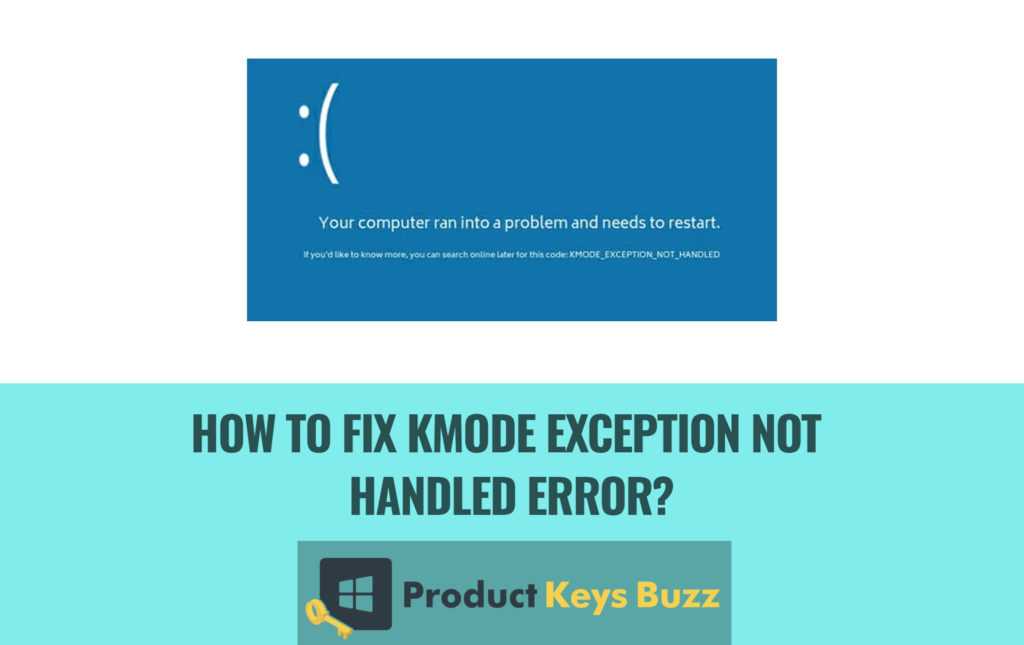 Fix kmode_exception_not_handled bsod error. easily! - driver easy