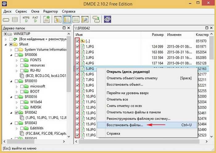Dmde - профессиональная программа восстановления файлов