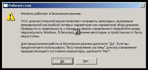Безопасный режим windows. safe mode