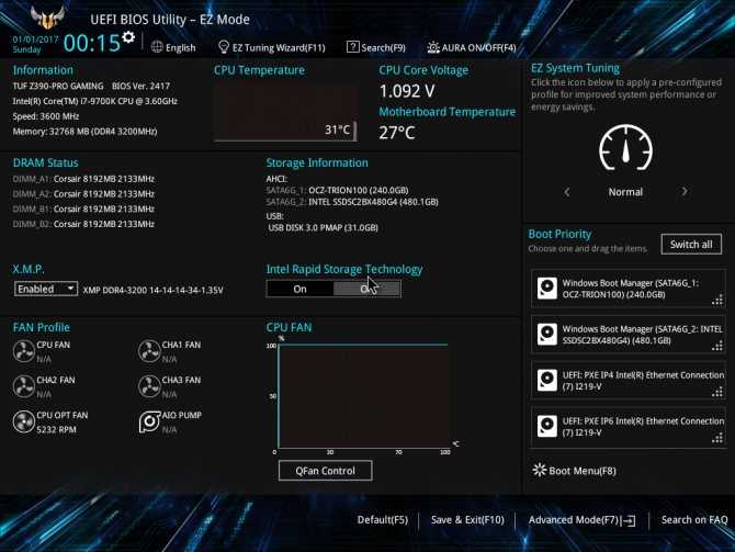 Загрузка в режим uefi или устаревший режим bios | microsoft docs