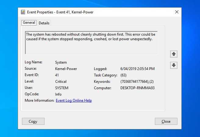 Ошибка kernel power 41 в windows 10 и 7 — причины появления и способы решения