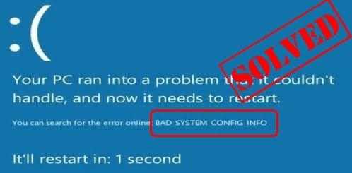 Fixes for bad system config info error in windows 11/10/8/7 – easeus