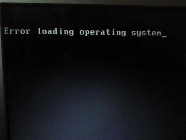 Операционная система не найдена - an operating system wasn't found
