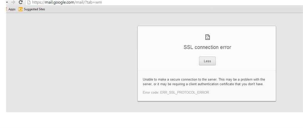 Ошибка ssl - как исправить? почему возникает ошибка ssl?
