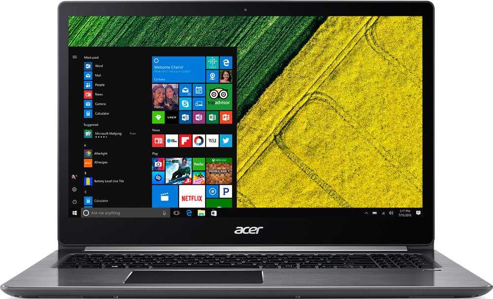 Acer swift 3 sf314-57-735h - notebookcheck-ru.com